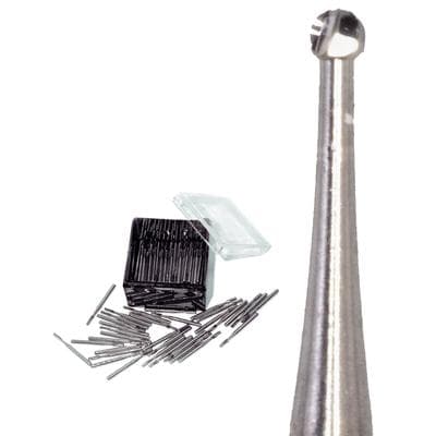 Meisinger Tungsten Carbide Bur, HM 1 Round RA, Size #2, 1.0 mm Diameter, 100/Pkg, C0002RA thumbnail 7