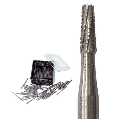 Meisinger Tungsten Carbide Bur, #700 Tapered Fissure Cross Cut, Friction Grip, 1.0 mm Diameter, 100/Pkg, C0700FG thumbnail 6