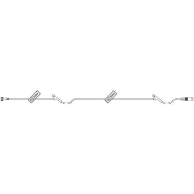 Lifeshield IV Extension Set, 32", 2 Prepierced Reseal Y-Injection Sites, Option-Lok Male/Female Adapter, 2 Slide Clamps, Non-Sterile, 48/Case thumbnail 3