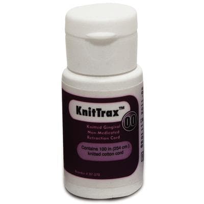 KnitTrax Knitted Retraction Cord, Plain, Non-Impregnated, Size 00, Ultra Thin, 100" per Pack, 07-570 thumbnail 17