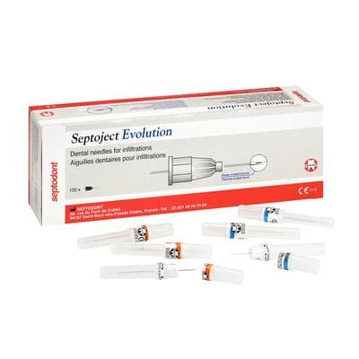 Septodont Septoject Evolution Dental Needles, 30 Gauge, Short, 25 mm, Blue, 100/Box, 01N1630 thumbnail 13