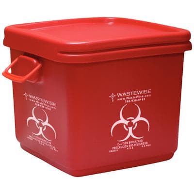 Isolyser SMS Sharps Mail-Back Disposal System, 18 Gallon, Red, 1/Pkg thumbnail 3