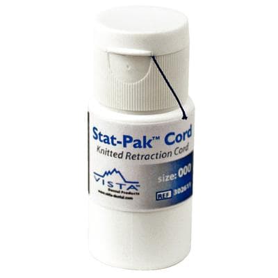 Stat-Pak Knitted Retraction Cord, Size 000, Black, 100"/Bottle, 302611 thumbnail 12