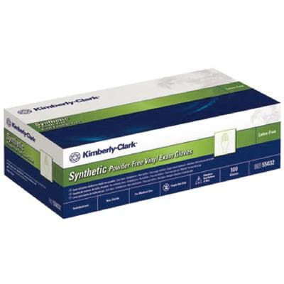 Safeskin Synthetic Powder-Free Vinyl Exam Gloves, Large, Clear, 100/Box, 55033 thumbnail 4