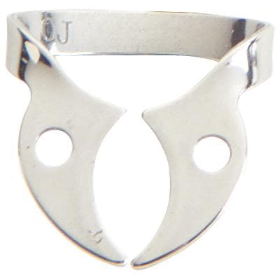 Ivory Stainless Steel Wingless Rubber Dam Clamp, #W7, General Purpose Lower Molar, Flat Jaws, 1/Pk, 50057528 thumbnail 11