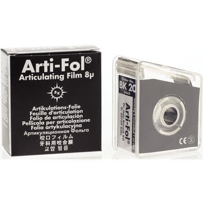 Bausch Arti-Fol Ultra-Thin 8 Micron Single-Sided Articulating Film, Black, 22 mm x 20 m Roll in Dispenser, BK20 thumbnail 13