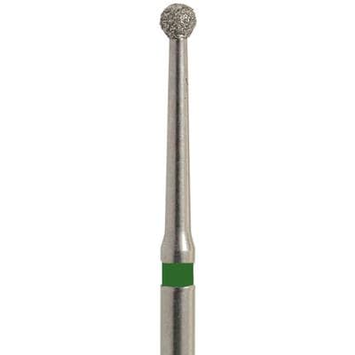 Meisinger Multi-Use Diamond Bur, FG, Round, #801LG, 1.6 mm, Coarse, Green, 5/Pk, 801LG-016-FG thumbnail 8