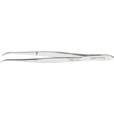 Miltex by Integra College Cotton and Dressing Pliers, 312 Perry, Curved, Serrated Tips, 5" (89mm), Stainless Steel, 1 Each thumbnail 11