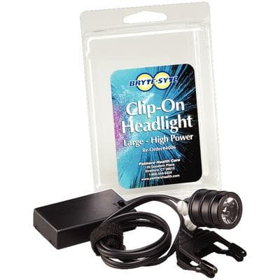 Palmero Bryte-Syte High Power Clip-On Headlight LED, 30 Lumens, 1-Watt, Corded with Battery Pack, 4006 thumbnail 12