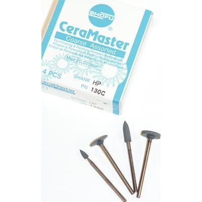 Shofu CeraMaster Coarse Diamond Polisher Assortment Kit, HP Shank, Includes Bullet, Mini-Point, KN7, WH6, 130C thumbnail 7
