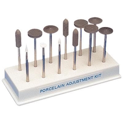 Shofu Porcelain Adjustment Classic Plastic Kit, HP Shank, Assorted, 3 Dura-White Stones & 9 CeraMisté Points, 1/Pk, 0301 thumbnail 15