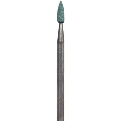 Dura-Green Silicon Carbide Finishing Stones, Flame FL2, Contra Angle (CA), Green, 12/Pk, 0060 thumbnail 19