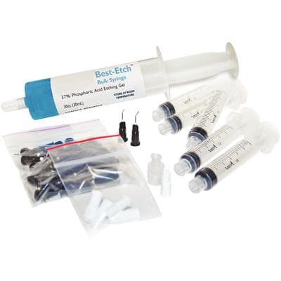 Best-Etch 37% Phosphoric Acid Etch Gel Bulk Kit, 30 mL Syringe with 5 Empty 6cc Syringes, Docking Port & 50 22ga Pre-Bent Tips, 502235 thumbnail 19
