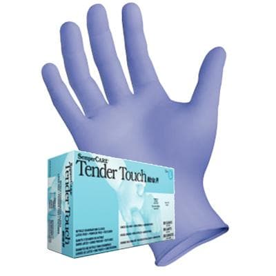 Sempermed Tender Touch Nitrile Exam Gloves, Small, Powder-Free, Textured Fingertips, Violet Blue, 200/Box, TTNF202 thumbnail 14