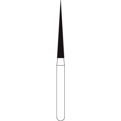 NTI Diamond Bur, FG, Medium Grit, Long Needle #859L-014, 1.4 mm Diameter, 11.5 mm Length, 5/Pk, M859L-014 thumbnail 8