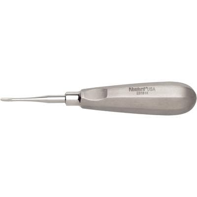 Nordent #81 Modified Apexo Straight Surgical Elevator, Single End, 3.0mm Blade, Stainless Steel, #201 Handle thumbnail 9