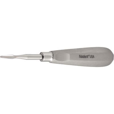 Nordent Stout #11A Surgical Elevator, Single-End, Straight, Stainless Steel, Thumb Grip Handle, 201 thumbnail 7