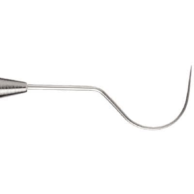Nordent Expro N33-23 Double-Ended Color-Coded Probe/Explorer, 3-6-9-12 mm Markings, #23 Shepherd's Hook, DuraLite Round Handle thumbnail 6
