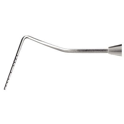 Nordent N116 Williams Periodontal Probe, Double-Ended, Left-Right Offset, 1-2-3-5-7-8-9-10 mm Markings, Non-Color-Coded, Medium Round Handle, RPN116 thumbnail 2