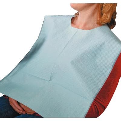 TIDI Ultimate Specialty Oral Surgery Bibs, 3-Ply Tissue/Poly, 18" x 25", Blue, 250/Pk, 917677 thumbnail 11