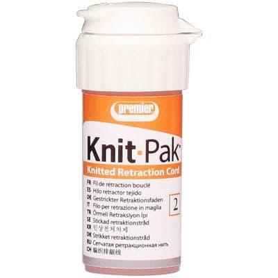 Knit-Pak Knitted Gingival Retraction Cord, Non-Impregnated, Plain, Size #2, Orange, 100" (254 cm), 9007555 thumbnail 15