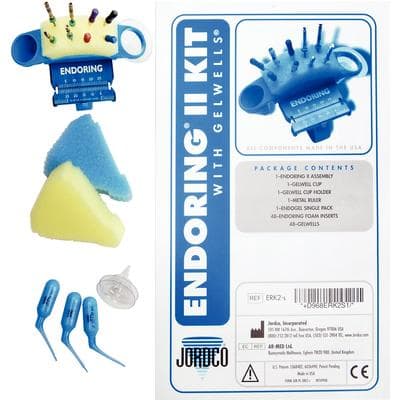 Jordco EndoRing II Premium Kit, Blue, with Ruler, e-Foam Inserts, GelWell Cups, and EndoGel Tubes, ERK thumbnail 4