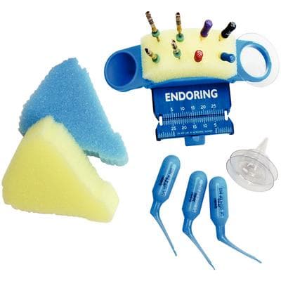 Jordco EndoRing II Premium Kit, Blue, with Ruler, e-Foam Inserts, GelWell Cups, and EndoGel Tubes, ERK thumbnail 5