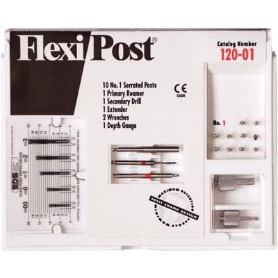 Flexi-Post Prefabricated Split Shank Post System, Stainless Steel, Standard Intro Kit, Size 1, Red, 10/Pkg, 120-01 thumbnail 8
