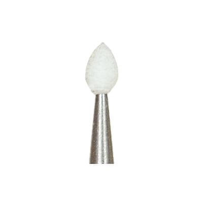Shofu Dura-White Stones, CA (Contra Angle), Shape FL1, White Aluminum Oxide Finishing Stones, 12/Pk, 0222 thumbnail 7