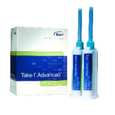 Take 1 Advanced VPS Impression Material, Medium/Monophase Body, Regular Set, Light Blue, 2 x 50 ml Cartridges with 6 Mixing Tips, Refill, 33957 thumbnail 17