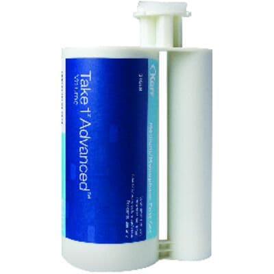 Take 1 Advanced VPS Impression Material, Volume Hard Cartridge, Medium/Monophase, Fast Set, Light Blue, 380 ml, 2/Pkg, 34689 thumbnail 15