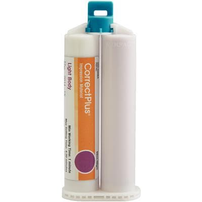 Correct Plus Light Body Hydrophilic VPS Impression Material, Regular Set, Unflavored, 50 ml Cartridges, 32/Pk, Q34BC thumbnail 8