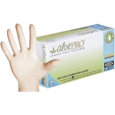 AloePRO Latex Examination Gloves, Powder Free, Textured, Medium, Natural, 100/Box, AP100M thumbnail 15
