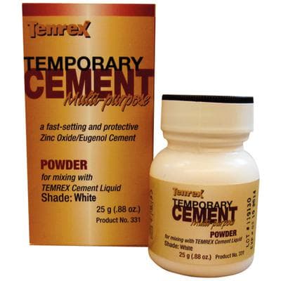 Temrex Zinc Oxide Eugenol Temporary Cement, White Powder Refill, 25 g Bottle, 330 thumbnail 18