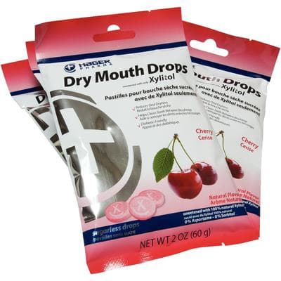 Miradent Xylitol Dry Mouth Drops, Cherry, Display Box of 12 Packs (26 Pieces Each), 630186 thumbnail 6