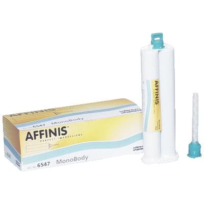 AFFINIS VPS System 75 MonoBody Monophase Impression Material, Light Blue, 75ml Cartridges, 2/Pack with 8 Mixing Tips, 6547 thumbnail 12