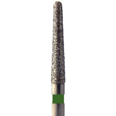 Meisinger Single-Use Sterile Diamond Bur, Friction Grip, Tapered Round End, Coarse, Green, 1.4 mm, 25/Pk, #1114.10C thumbnail 16