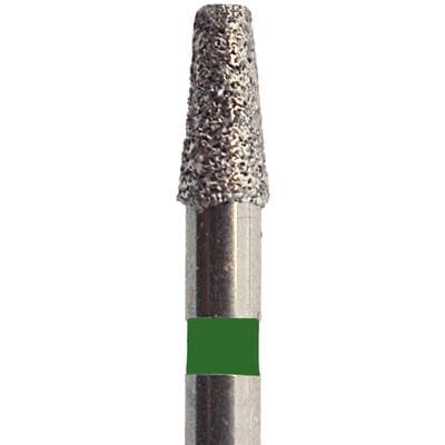 Meisinger Single-Use Sterile Diamond Bur, Friction Grip, Tapered Flat End, Coarse, Green, 1.4 mm, 25/Pk, #0914.9C thumbnail 7