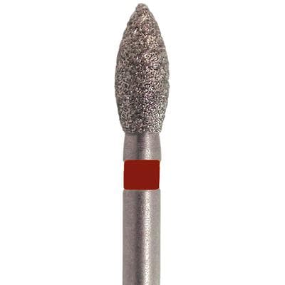 Meisinger Singles Disposable Diamond Bur FG, Pointed Football #1920F, Fine Grit, 2.1mm Diameter, 5.0mm Length, Red Band, Sterile, 25/Bx thumbnail 14
