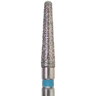 Meisinger Singles Disposable Diamond Bur, FG, Round Edge Tapered, Medium Grit, #0816.8M, 1.6mm Diameter, 8.0mm Length, 25/Pack thumbnail 6