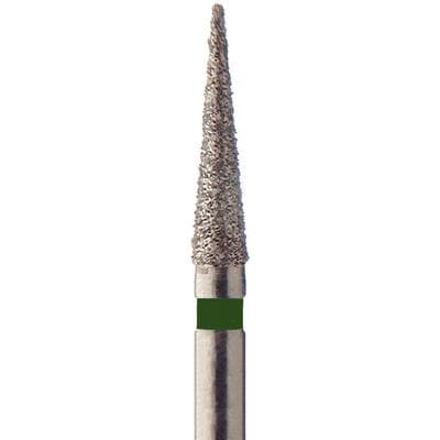 Meisinger Singles Single-Use Sterile Diamond Bur, FG, Needle, #1314.8C, 1.4 mm, Coarse, Green, 25/Pk thumbnail 5