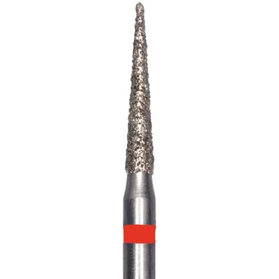Meisinger Singles Single-Use Sterile Diamond Bur, Friction Grip, Needle, Fine, #1314.8F, 1.4 mm, Red, 25/Pk thumbnail 15
