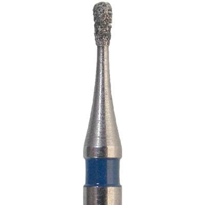 Meisinger Singles Disposable Diamond Bur, Friction Grip, Pear Shape, Medium Grit, 0.8 mm Head Diameter, Blue Ring, 25/Pk, #0508M thumbnail 16