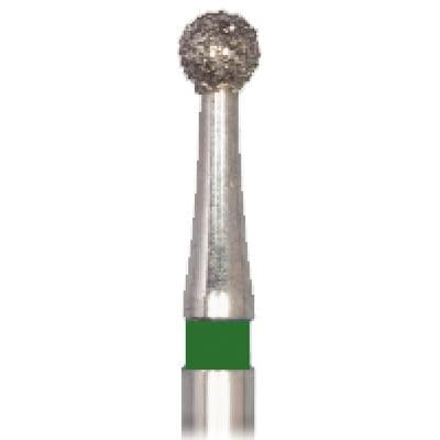 Meisinger Singles Disposable Diamond Bur, FG, Round, #0118C, 1.8 mm, Coarse, Green, 25/Pk thumbnail 16
