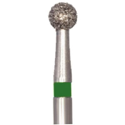 Meisinger Single-Use Sterile Diamond Burs, FG, Round, #0123C, 2.3 mm, Coarse, Green, 25/Pk thumbnail 16