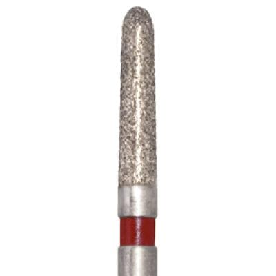 Meisinger Single-Use Sterile Diamond Burs, FG, Tapered Round End, #1118.7F, 1.8 mm, Fine, Red, 25/Pk thumbnail 15