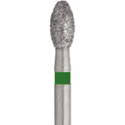 Meisinger Singles Disposable Diamond Bur, FG, Football/Egg, #1900C, 2.3mm, Super Coarse, Black, 25/Pk thumbnail 17