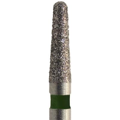 Meisinger Single-Use Sterile Diamond Bur, FG, Tapered Round End, #1121.8C, 2.1 mm, Super Coarse, Black, 25/Pk thumbnail 17