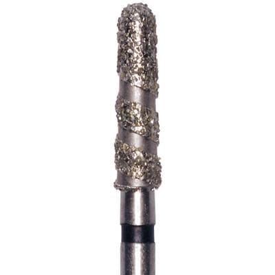 Meisinger Singles Disposable Diamond Bur FG, Spiral Round End Taper, Coarse, #8116.8C, 1.6mm, 25/Pack thumbnail 5