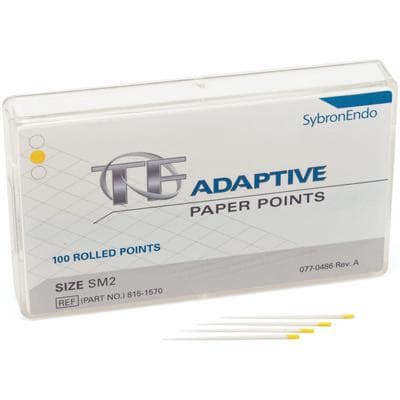TF Adaptive Absorbent Paper Points, SM2, Small, Yellow, 100/Pk, 815-1570 thumbnail 17